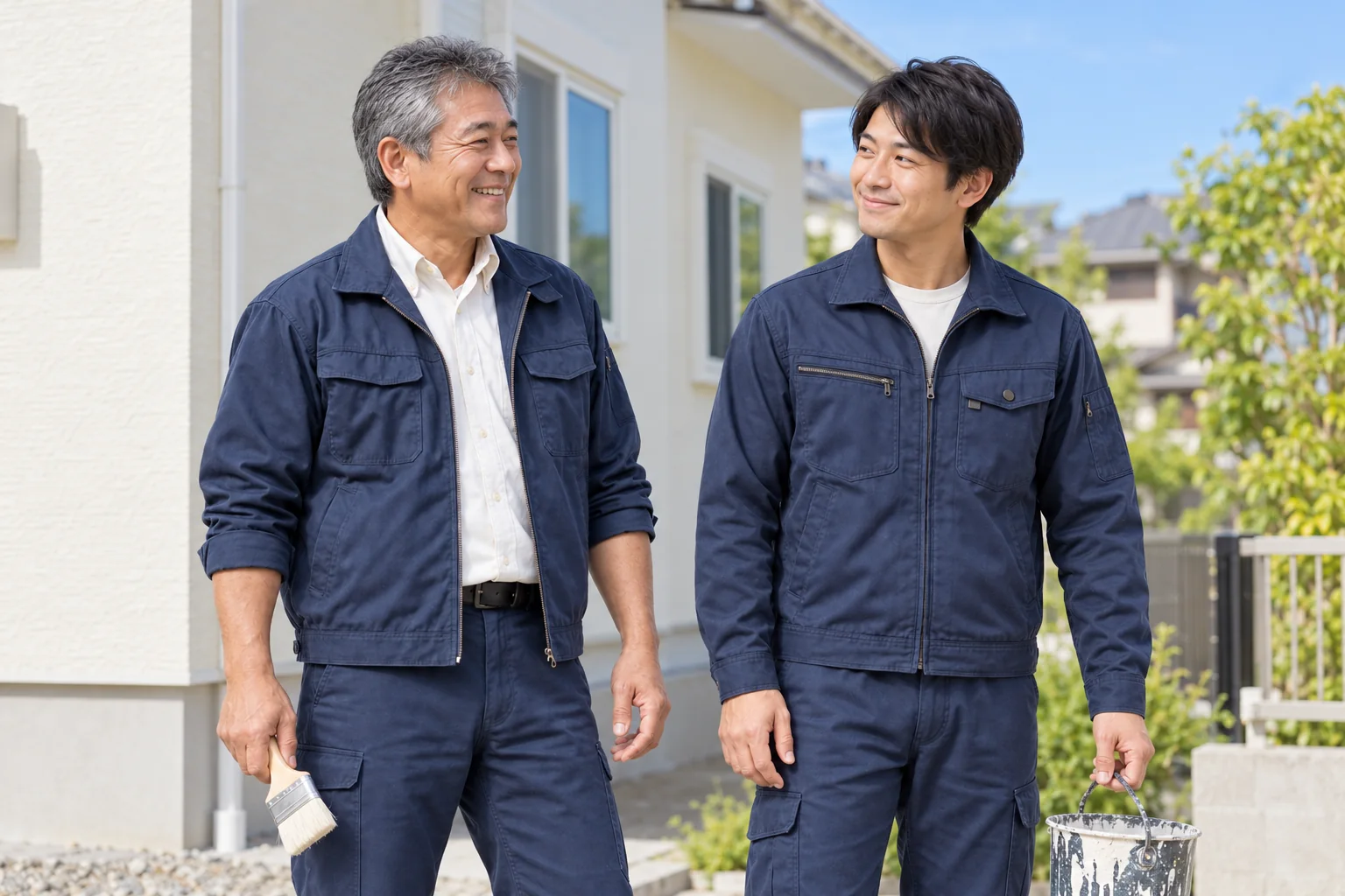 職人2人の生成写真