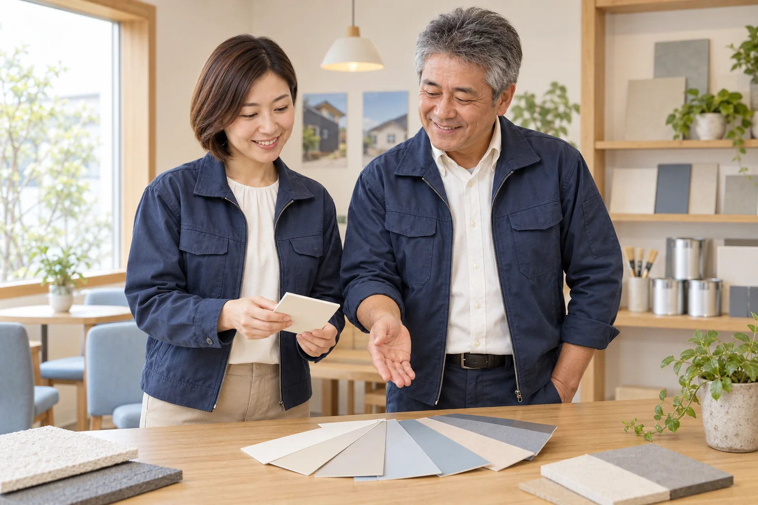色選びを丁寧に相談の生成イメージ